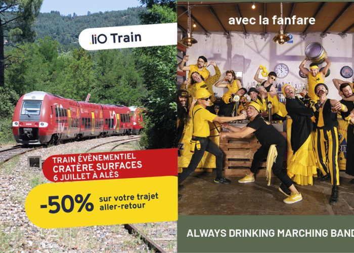 Cratère surfaces TRAIN fanfare mailing 10 15