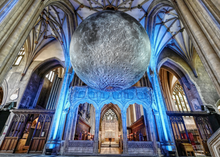 Museum of the Moon Bristol Cathedral - photo by Bob Pitchford